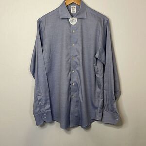 Brooks Brothers Men’s Blue Regent Button Down Dress Shirt 15.5 35 100% Cotton